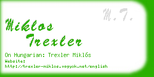 miklos trexler business card